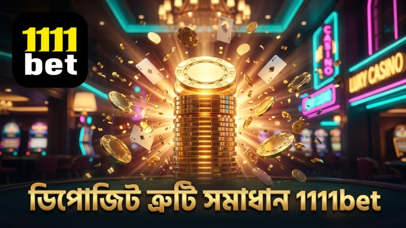 ডিপোজিট সমস্যার সহজ সমাধান 1111bet থেকে নিন