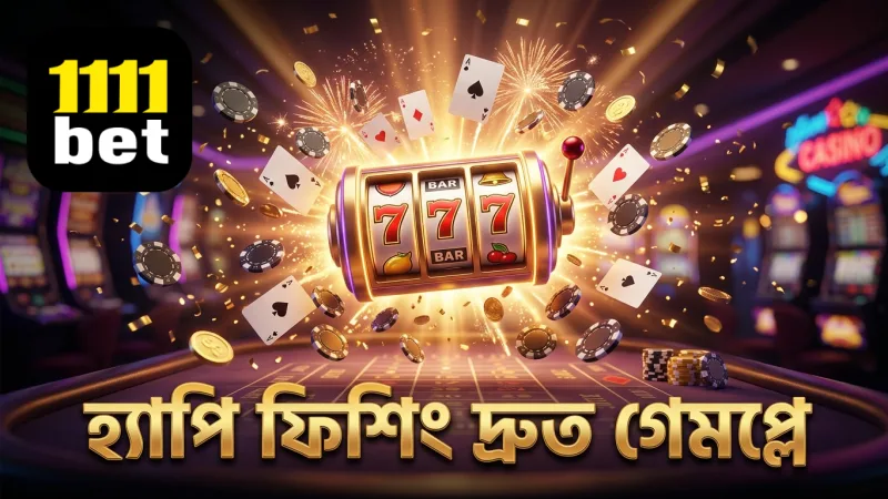 হ্যাপি ফিশিং গেমে সহজ এবং দ্রুত গেমপ্লে উপাদান