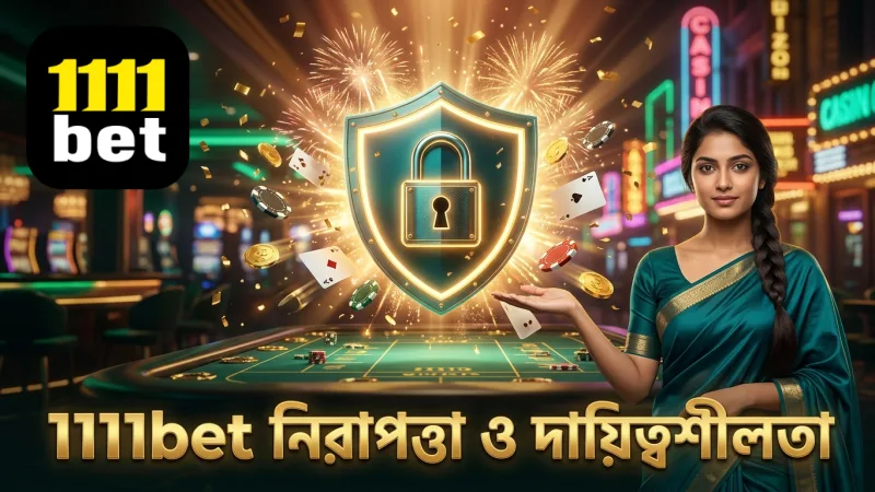 1111bet এর নিরাপত্তা ব্যবস্থা ও দায়িত্বশীল গেমিং নীতির প্রতীক।